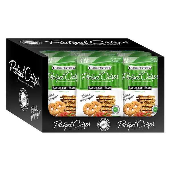 Pretzel Crisps Pretzel Crisps Garlic Parmesan 14 oz., PK12 104015